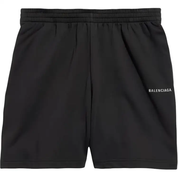Balenciaga SS24 Casual Shorts Regular Fit Men's Black