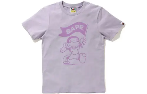 A BATHING APE T Shirts Women's Crew Neck Moderate Straight Fit