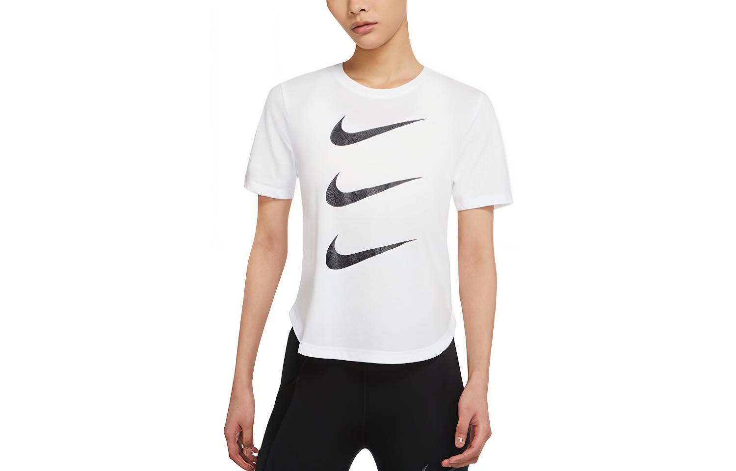 Nike Set in Sleeve Running T Shirt Women’s White