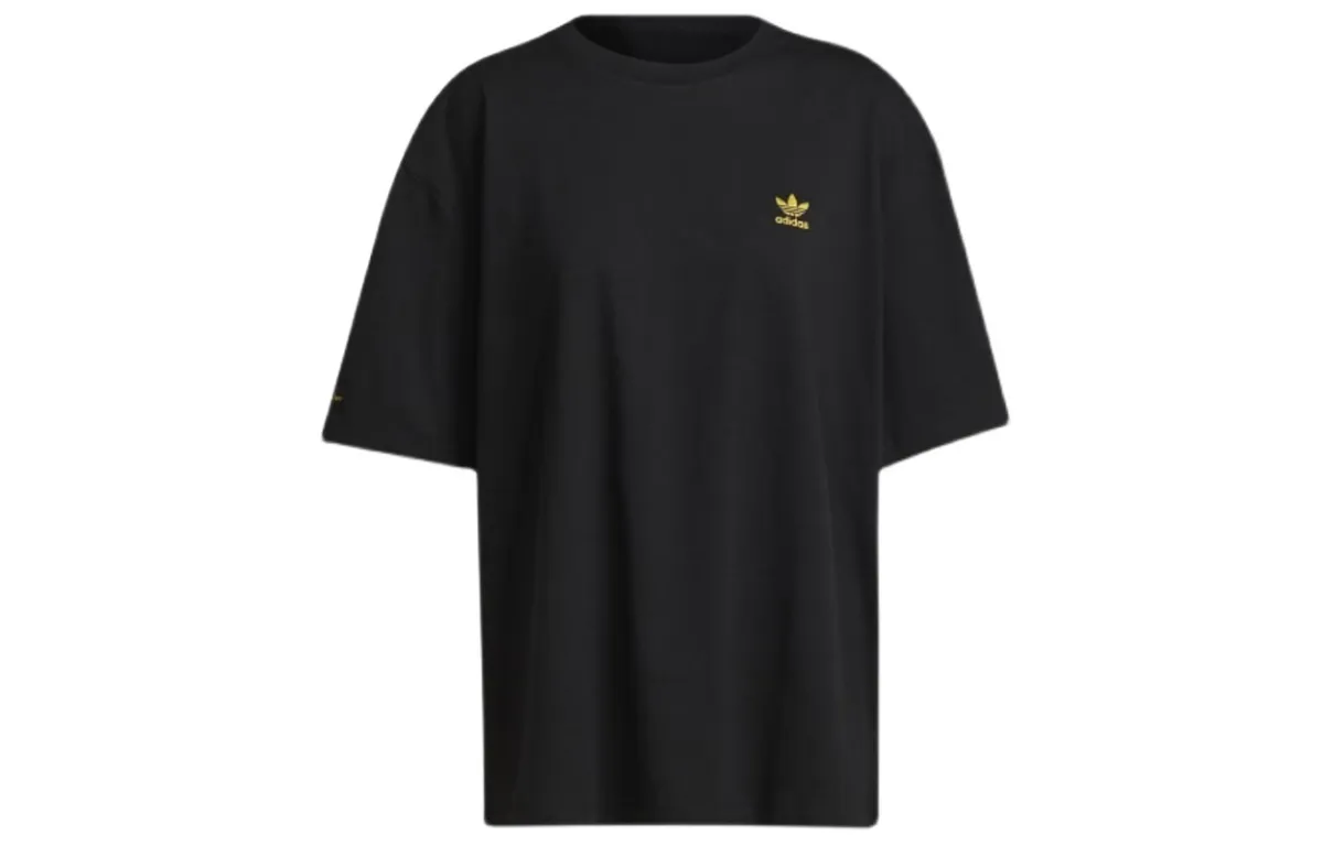 Adidas Originals Drop Shoulder Sleeve T Shirt Women's Black
