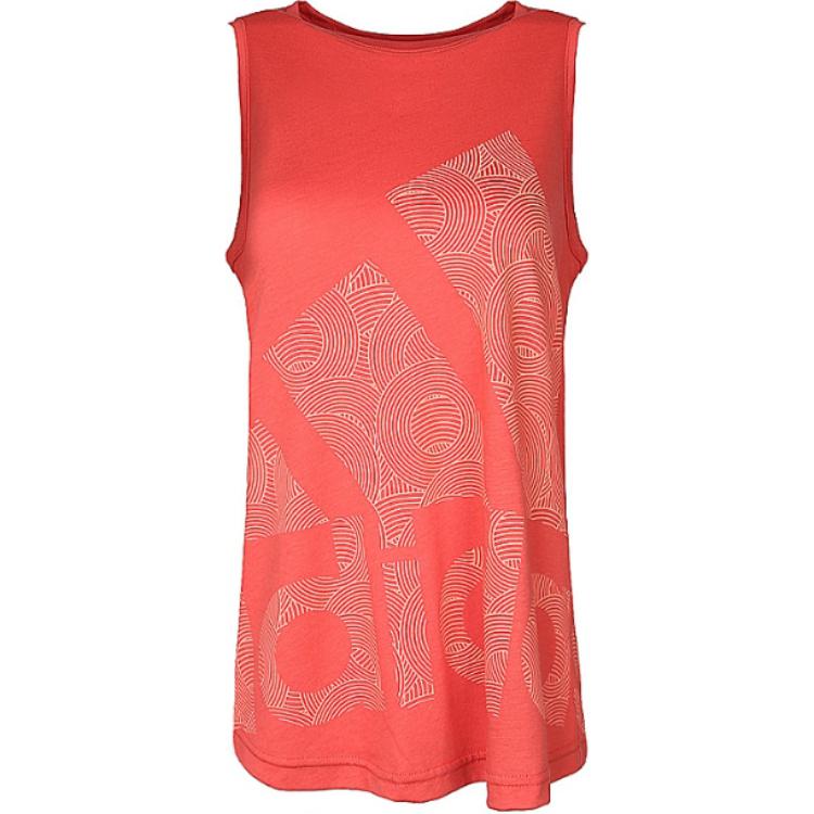 Женская майка adidas LOGO COOL TANK (красная)
