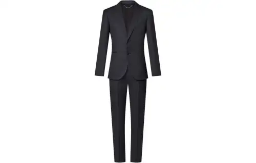 LOUIS VUITTON Single-Breasted Wool Blend Pont Neuf Suit