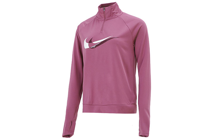 Женская футболка Nike DRI-FIT (темно-красная)