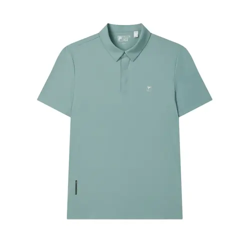 FILA WHITE Polo Shirt Men's Mineral Blue