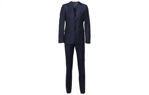 PRADA Business Suits Men's Dark Blue Suit Collar Moderate