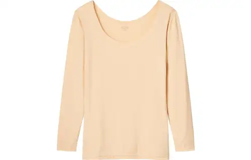 UNIQLO T Shirts Women's Cheese Yellow Crew Neck Moderate Straight Fit