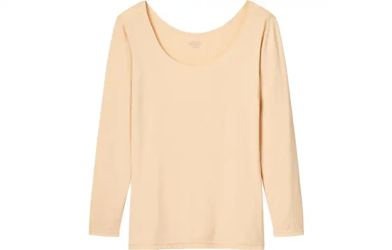 UNIQLO T Shirts Women's Cheese Yellow Crew Neck Moderate Straight Fit