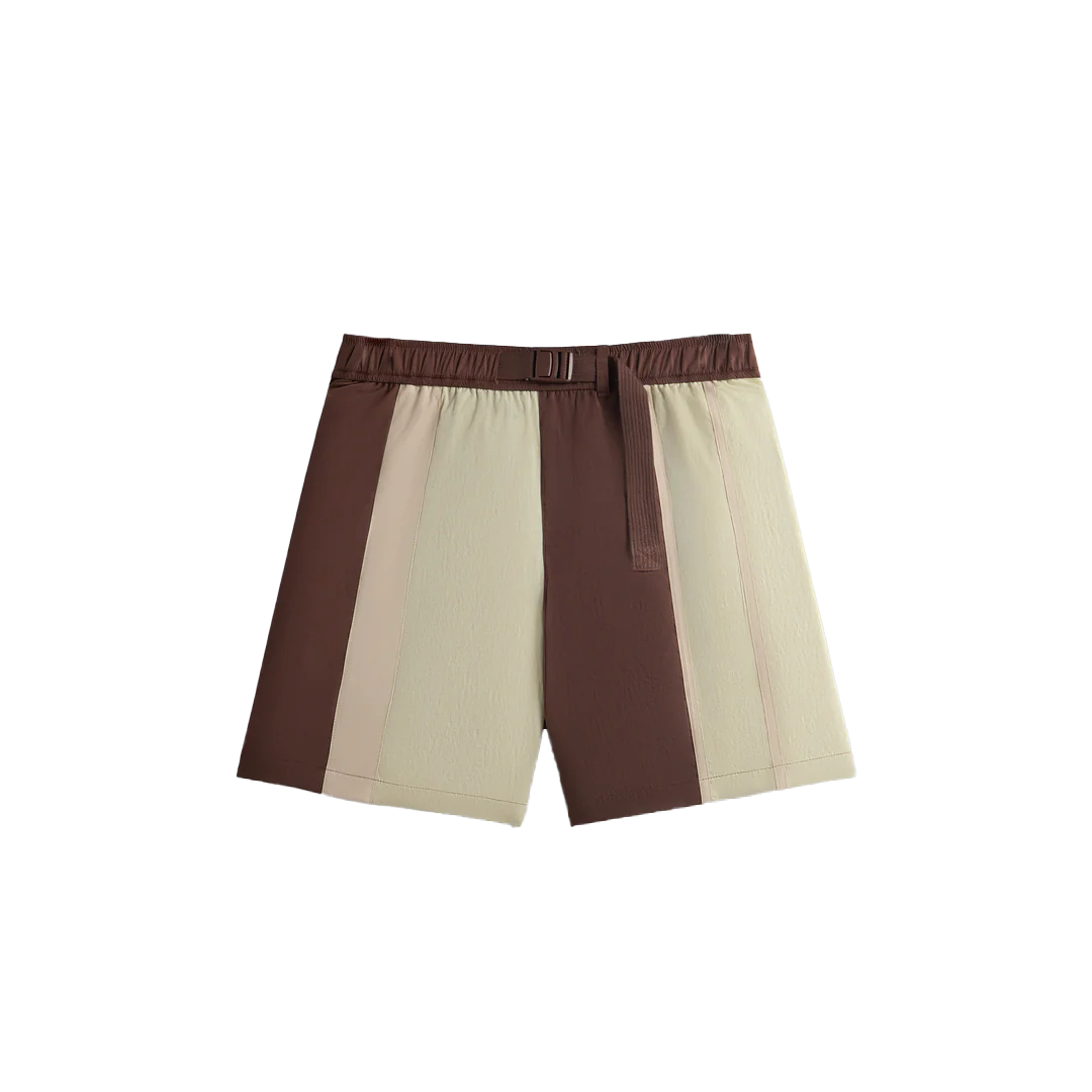 Мужские шорты KITH KITH Wrinkle Nylon Mason (коричневые)