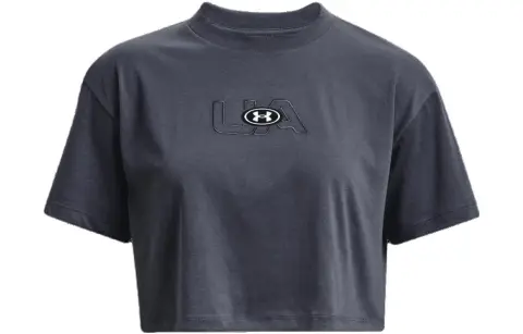 Under Armour Crop Top Women's Downpour Gray