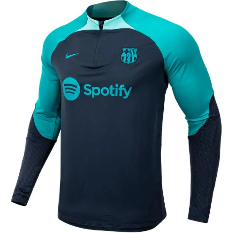 Nike FC Barcelona Soccer Jerseys Men's Blue Moderate Straight Fit
