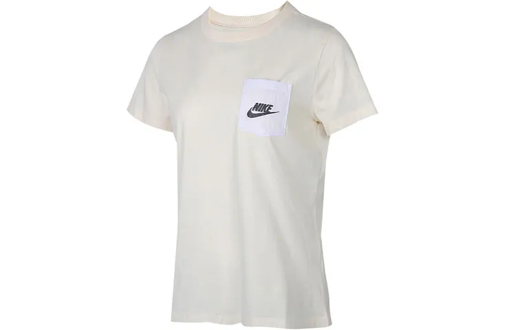 Nike Set in Sleeve T Shirt Women's Beige