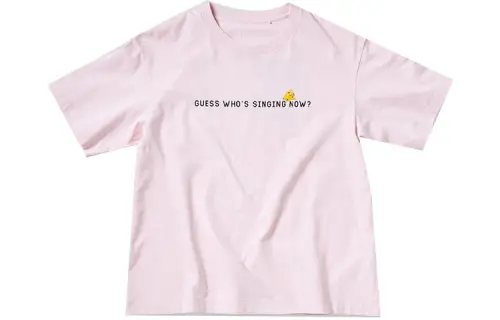 UNIQLO X Pokemon UNIQLO Pokémon T Shirts Women's Pink Crew Neck Moderate Straight Fit