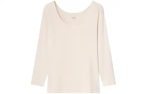 UNIQLO T Shirts Women's Cheese Yellow Crew Neck Moderate Other