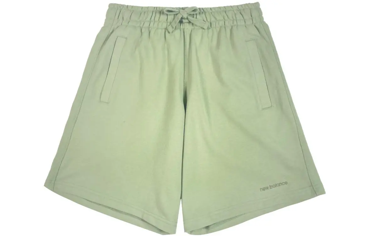 New Balance Sports Shorts Unisex Olive Green Moderate Straight Fit Pants