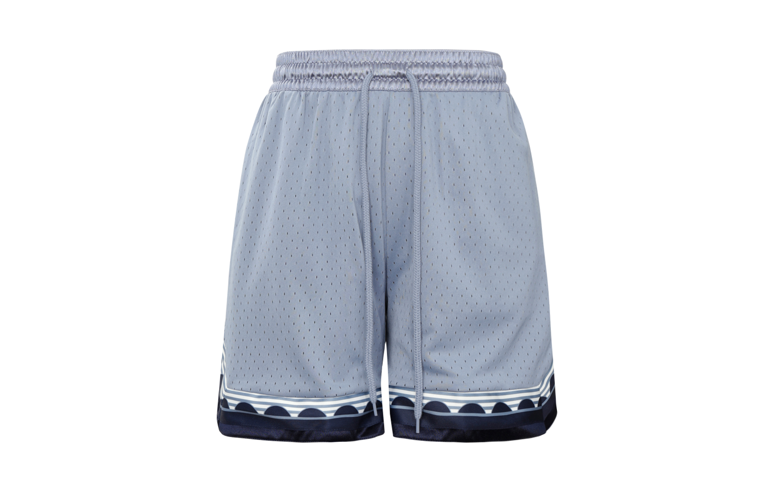 Nike Basketball Shorts Men’s Gray Blue Moderate Straight Fit Pants