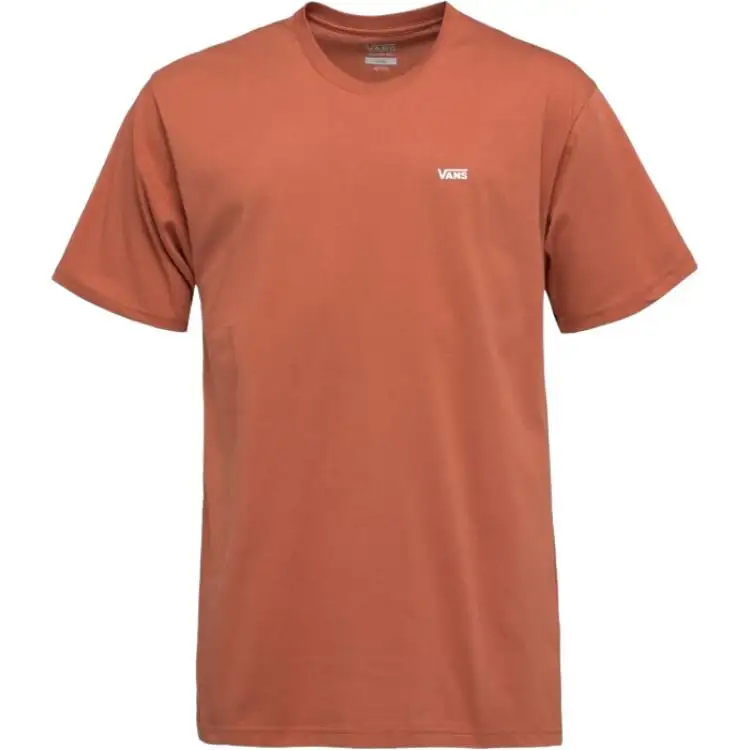 Vans T Shirts Men's Orange Crew Neck