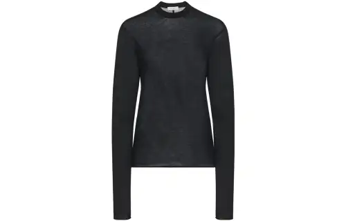 THE ROW T Shirts Women's Black Crew Neck Moderate Straight Fit