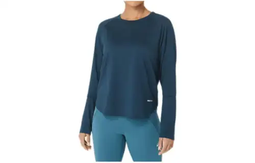 ASICS ACTIBREEZE Long Sleeve T Shirts Women's Dark Blue Crew Neck Moderate Other