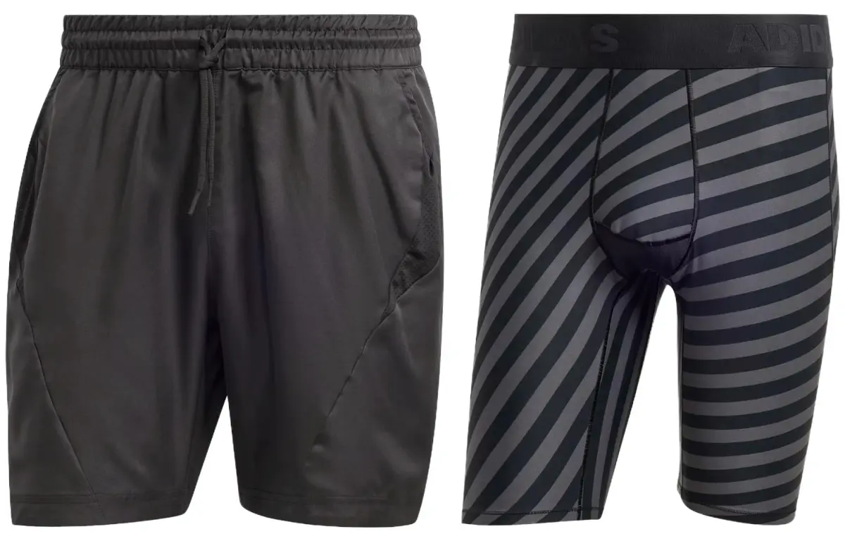 Adidas AEROREADY Two in One Pro Shorts Sports Shorts Men's Black