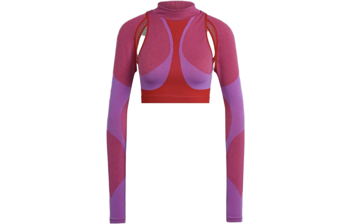 Adidas T-Shirts Women's Bright Purple Half-Turtleneck Moderate Other