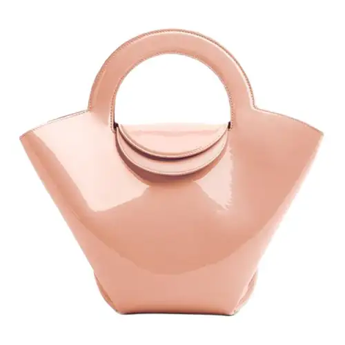 Bottega Veneta Calfskin Handbag Women's Rubber Pink