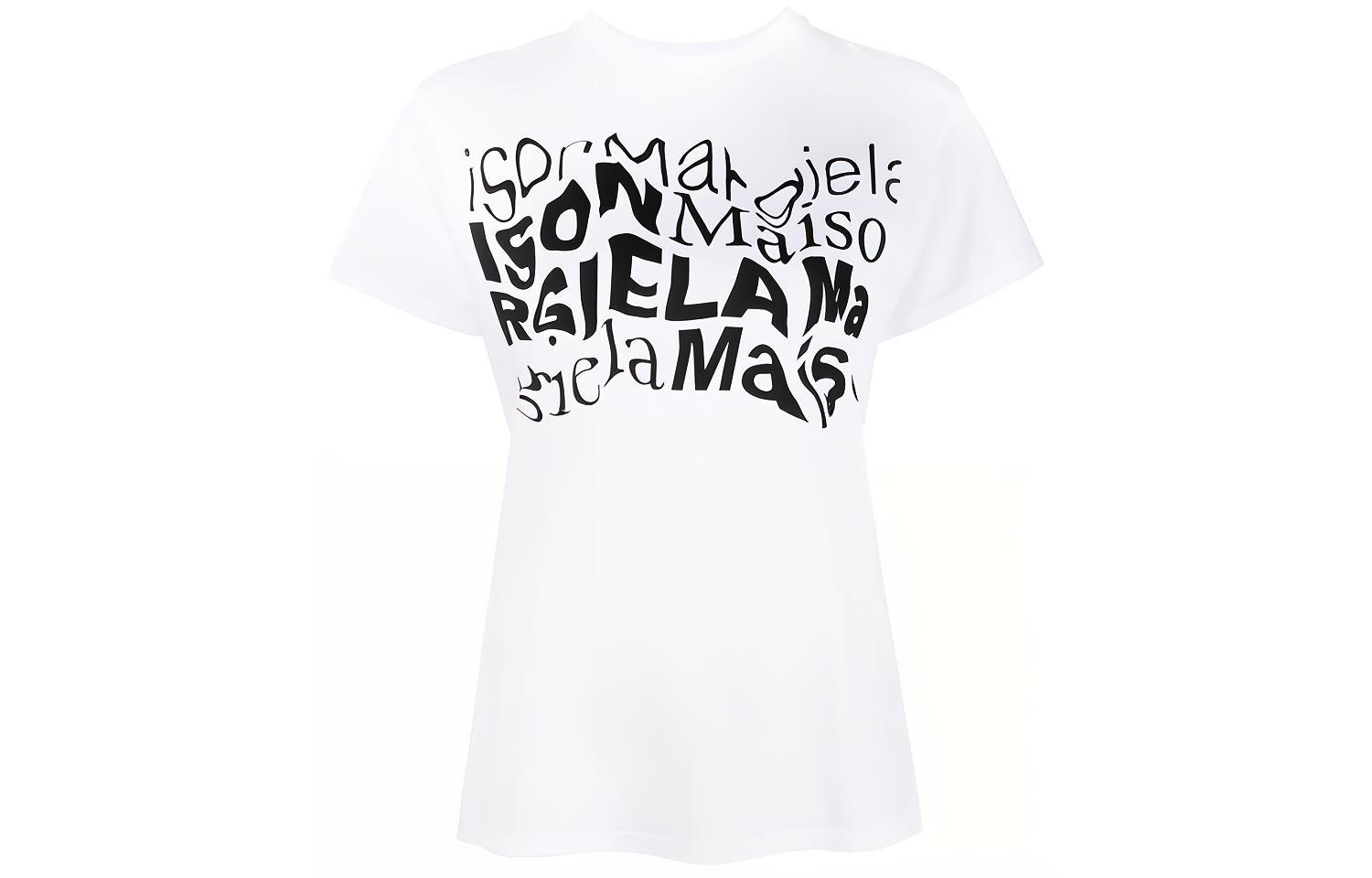 Женская футболка Maison Maison Margiela Logo SS21 T (белая)