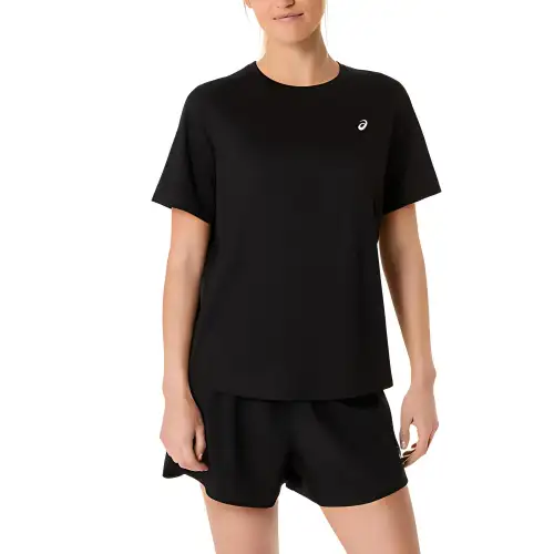 ASICS SHORT SLEEVE TOP Regular T Shirt Women's Performance Black