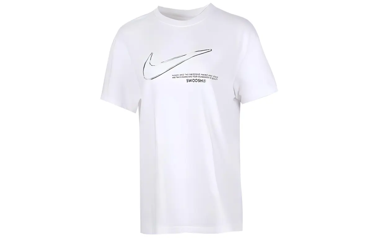 Nike Drop Shoulder Sleeve T Shirt Women's White