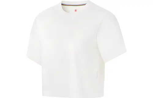 Li Ning T Shirt, Crop Top Women's Ivory
