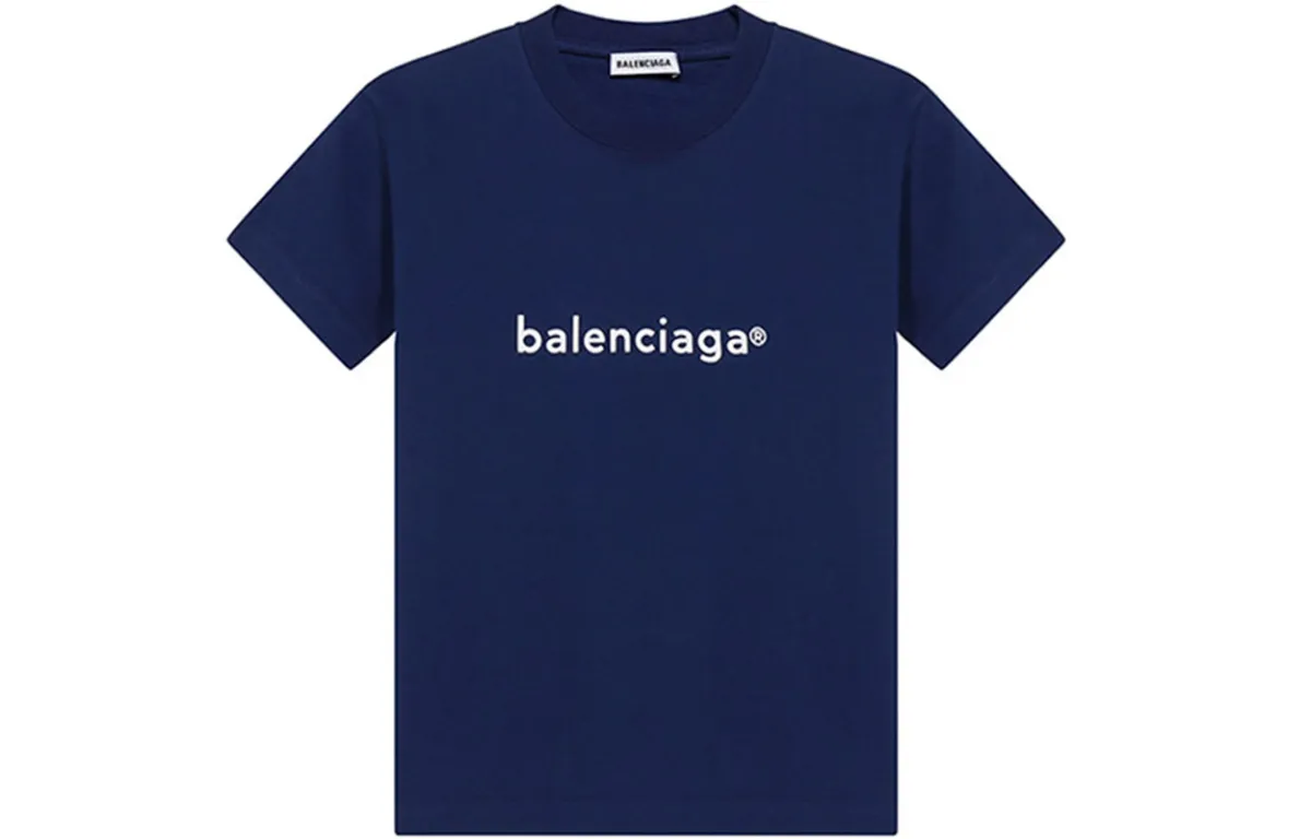 Balenciaga T Shirt Women's Purple Blue