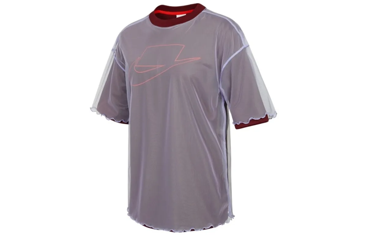 Nike Drop Shoulder Sleeve T Shirt Women's Purple