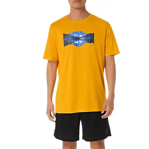 Asics MIRROR SERENITY TEE T Shirt Men's Orange