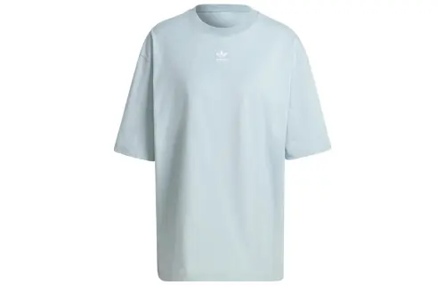 Adidas Originals Drop Shoulder Sleeve T Shirt Women's Light Gray