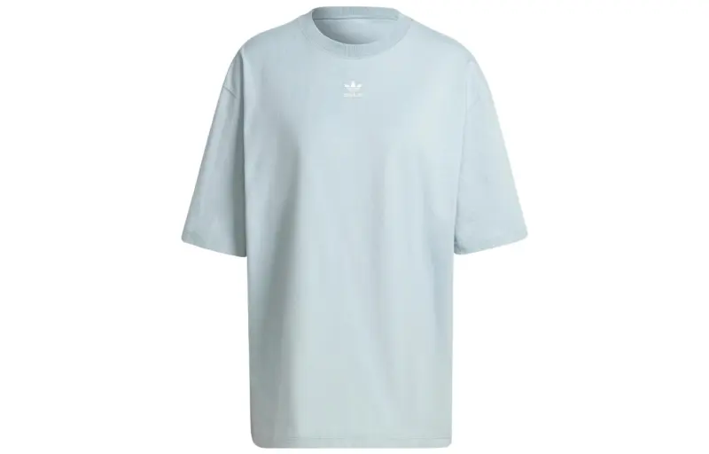Adidas Originals Drop Shoulder Sleeve T Shirt Women's Light Gray