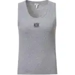 LOEWE Anagram Cotton Top Grey Melange