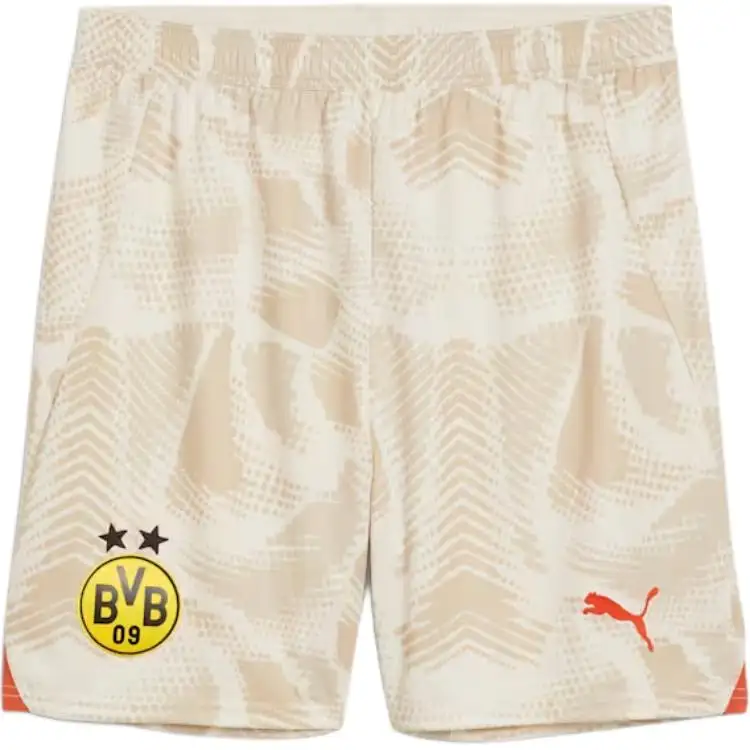 PUMA Borussia Dortmund 24/25 Goalkeeper Shorts Casual Shorts Men's Beige