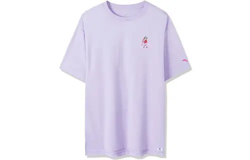 ANTA Variety Training Collection T Shirts Women's Purple Crew Neck Moderate