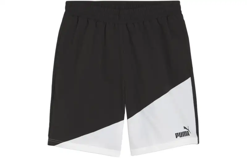PUMA Power Colorblock 8 Casual Shorts Men's Black Moderate