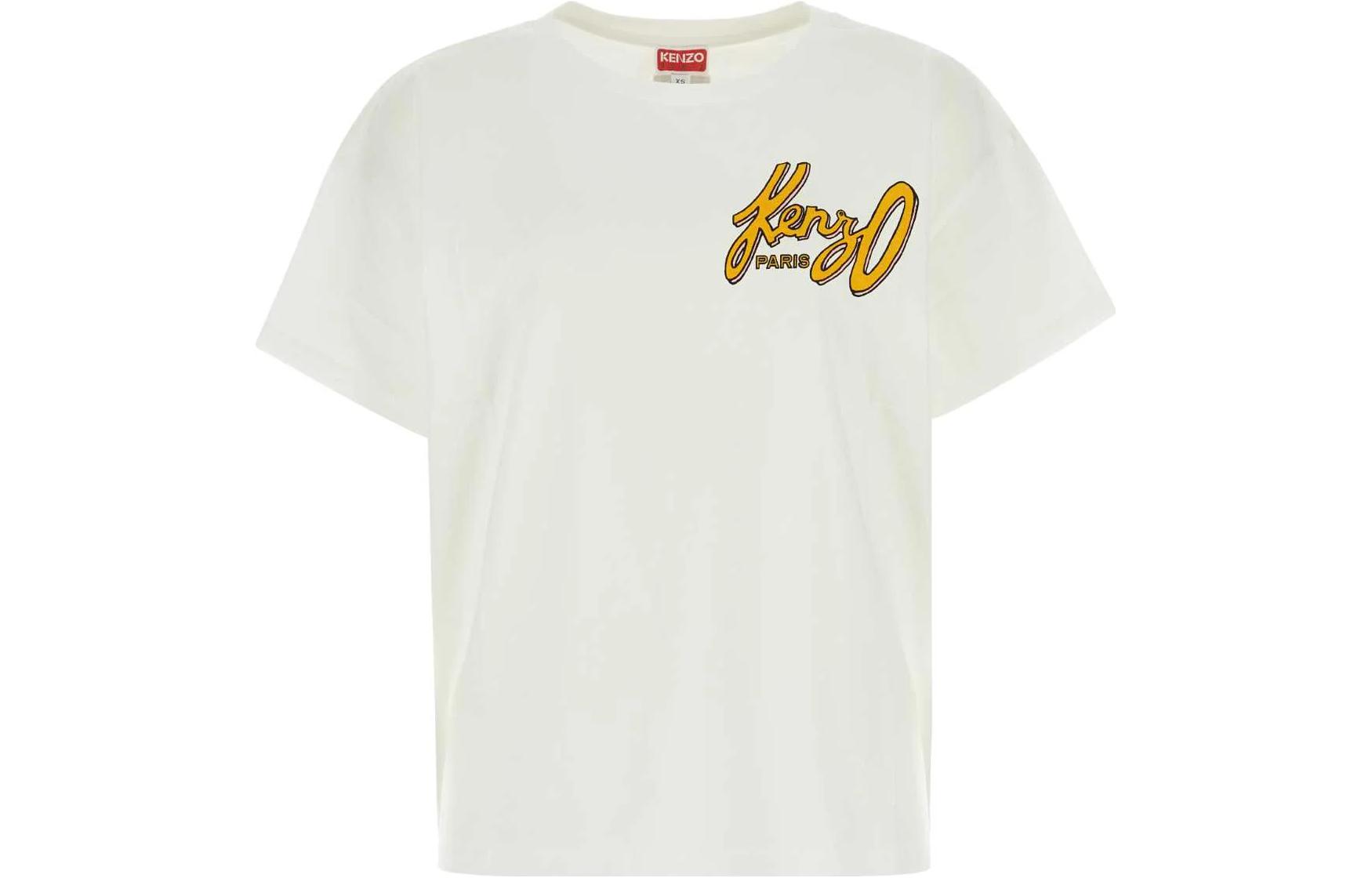 KENZO Logo Printed Crewneck T Shirt