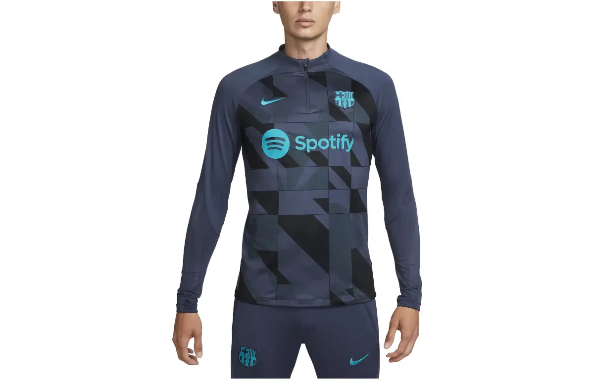 Nike Soccer Jerseys Men's Navy Blue Moderate Straight Fit