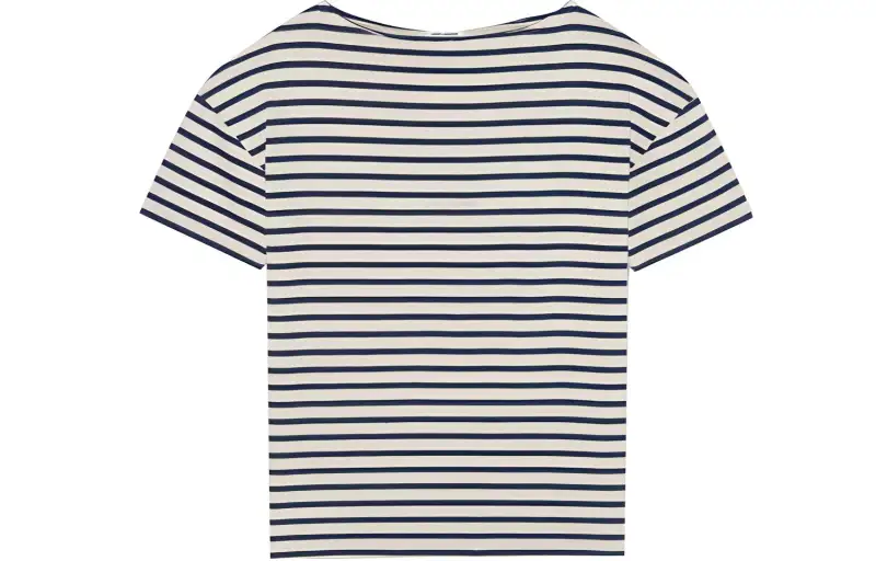 SAINT LAURENT T Shirts Women's White Crew Neck Moderate