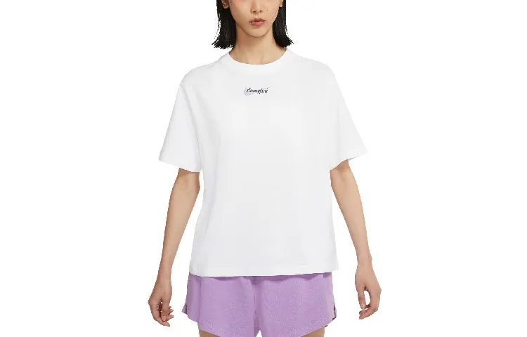 Nike Sportswear T-Shirts Women's White Crew Neck Moderate Other