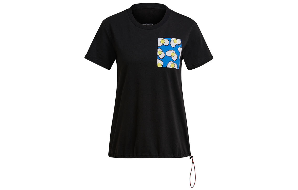 Женская футболка adidas originals artist tee ss (черная) — фото 1