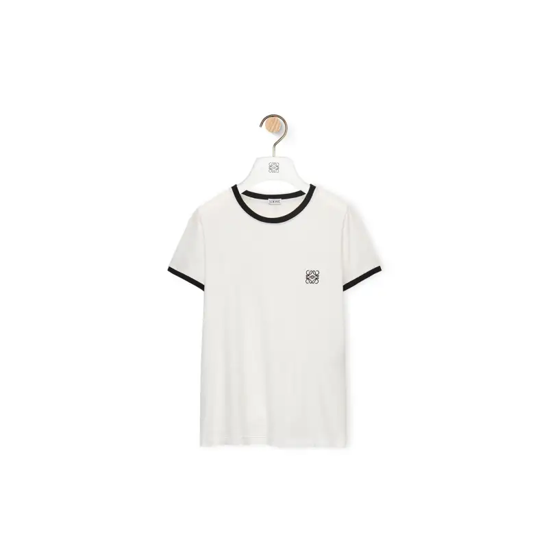 LOEWE Slim Fit T Shirt 'White/Black'
