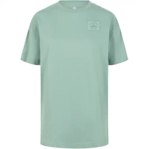 Converse T Shirts Women's Green Crew Neck