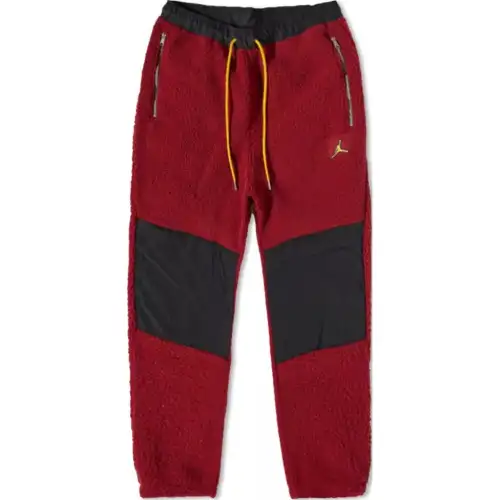 Jordan Casual Pants Men's Red Moderate Cuffed Pants
