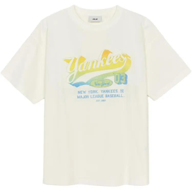 MLB T-Shirts Women's White Crew Neck