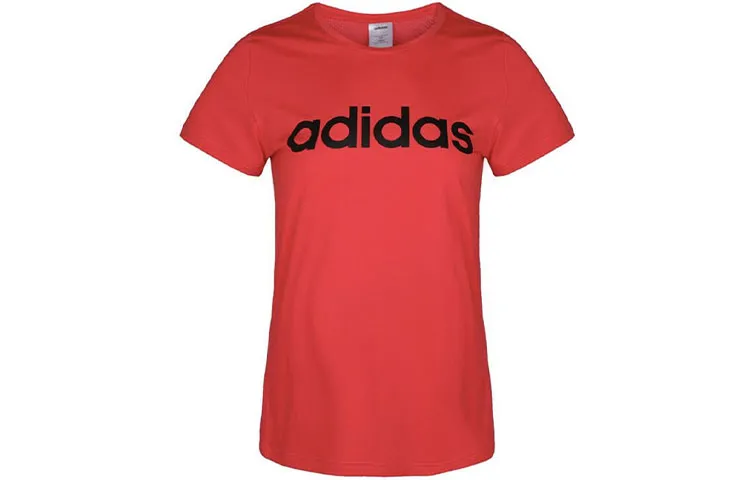 Adidas Set in Sleeve T Shirt Women's Bright Pink Red Fluorescent