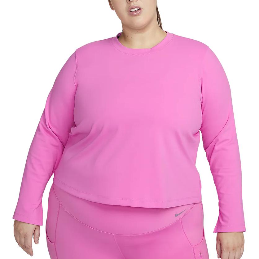 Nike One Fitted Women's Dri FIT Long Sleeve Top Plus Size