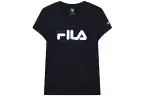 FILA T Shirts Women's Dark Blue Crew Neck Moderate Straight Fit